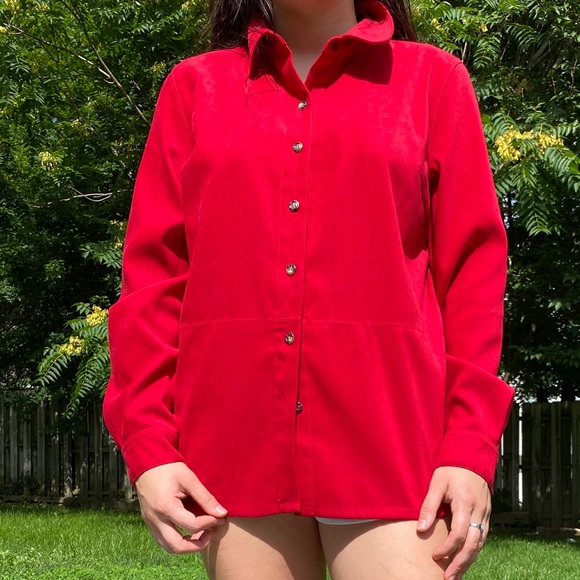 Talbots Tops - TALBOTS classy RED button down